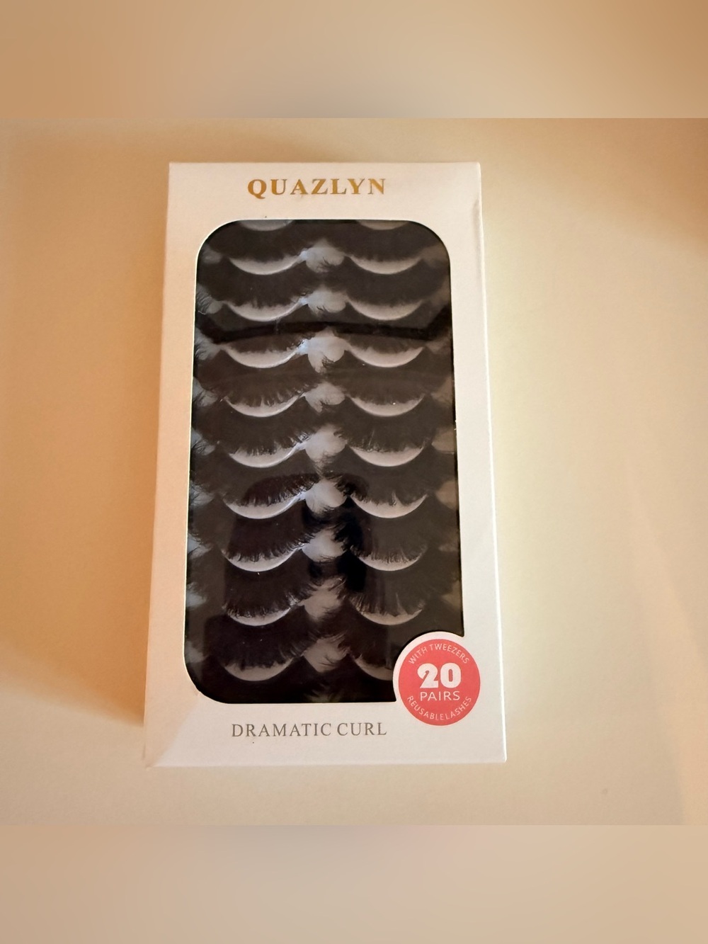False Eyelashes Reusable Lashes - Black Dramatic Curl (20 Pairs) NEW in box